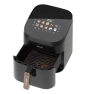Cecotec Cecofry&Grill Smokin' 6500 Sencillo 6,5 L Independiente 2200 W Freidora de aire caliente Negro, Marrón
