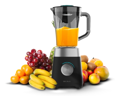 Cecotec Power Black Titanium 1300 MAX 1,5 L Batidora de vaso 1300 W Negro, Gris