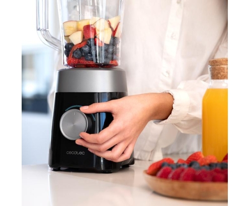 Cecotec Power Black Titanium 1300 MAX 1,5 L Batidora de vaso 1300 W Negro, Gris