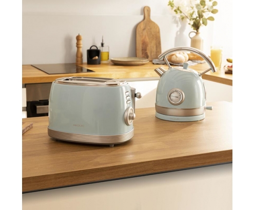 Cecotec Vintage 800 2 rebanada(s) 850 W Azul