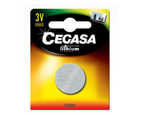 Cegasa 21475 pila doméstica Batería de un solo uso CR2025 Litio