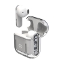 Celly SHEER Auriculares True Wireless Stereo (TWS) Dentro de oído Llamadas/Música Transparente, Blanco