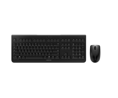 CHERRY DW 3000 teclado Ratón incluido RF inalámbrico QWERTY Inglés de EE. UU. Negro