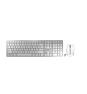 CHERRY DW 9100 SLIM teclado Ratón incluido RF Wireless + Bluetooth QWERTY Inglés de EE. UU. Plata