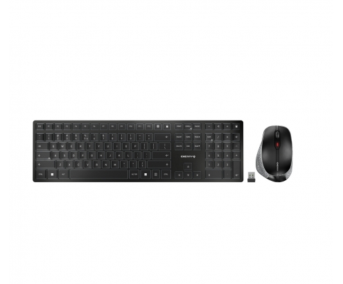 CHERRY DW 9500 SLIM teclado Ratón incluido RF Wireless + Bluetooth QWERTY Español Negro, Gris