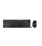 CHERRY DW 9500 SLIM teclado Ratón incluido RF Wireless + Bluetooth QWERTY Inglés Negro, Gris