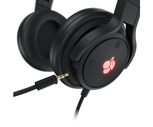 CHERRY JA-2200 Auriculares Alámbrico Diadema Juego Negro