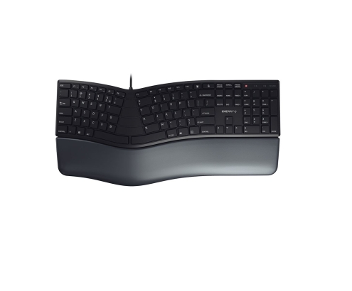 CHERRY KC 4500 ERGO teclado USB QWERTY Inglés de EE. UU. Negro