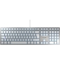 CHERRY KC 6000 SLIM FOR MAC teclado Oficina USB QWERTZ Alemán Plata