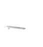 CHERRY KC 6000 SLIM FOR MAC teclado Oficina USB QWERTZ Alemán Plata