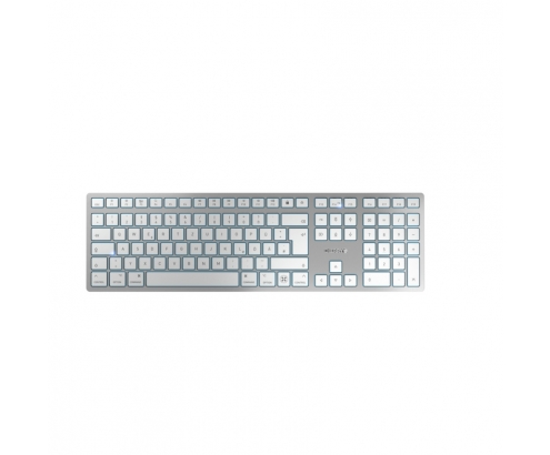 CHERRY KW 9100 SLIM FOR MAC teclado USB + Bluetooth QWERTZ Alemán Plata