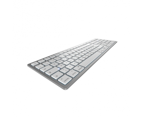 CHERRY KW 9100 SLIM FOR MAC teclado USB + Bluetooth QWERTZ Alemán Plata