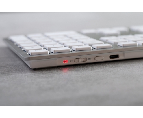 CHERRY KW 9100 SLIM FOR MAC teclado USB + Bluetooth QWERTZ Alemán Plata