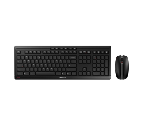 CHERRY Stream Desktop Recharge teclado Ratón incluido RF inalámbrico QWERTY Inglés Negro