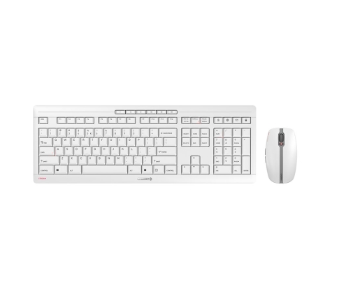 CHERRY Stream Desktop Recharge teclado Ratón incluido Universal RF inalámbrico QWERTY Inglés Gris