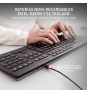CHERRY Stream Desktop Recharge teclado Ratón incluido Universal RF inalámbrico QWERTZ Alemán Gris