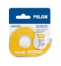 CINTA ADHESIVA DOBLE CARA MILAN EN PORTARROLLOS 15MM X 10M HOJA DE CORTE METALICA DISPENSADOR RECARGABLE AMARILLO BWM10421