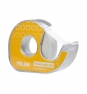 CINTA ADHESIVA DOBLE CARA MILAN EN PORTARROLLOS 15MM X 10M HOJA DE CORTE METALICA DISPENSADOR RECARGABLE AMARILLO BWM10421