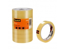 CINTA ADHESIVA TRANSPARENTE 3M - PACK DE 8 UNIDADES - 66MM x19MM - SCO...
