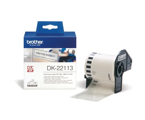 CINTA BROTHER DK22113 PELICULA CONTINUA TRANSPARENTE  62x 5,24mm