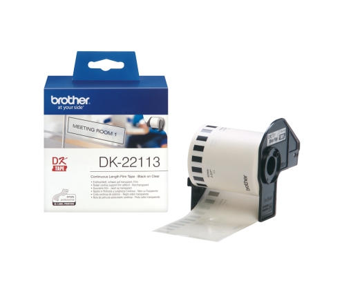 CINTA BROTHER DK22113 PELICULA CONTINUA TRANSPARENTE  62x 5,24mm