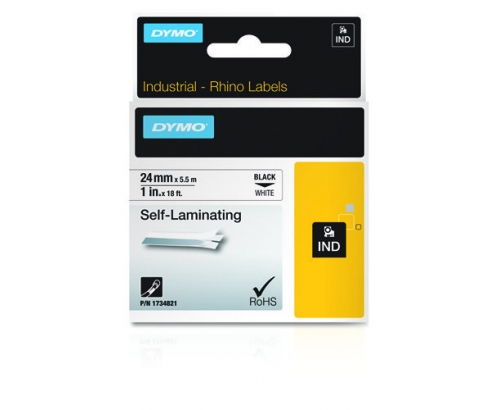 Cinta dymo 24mm RHINO Self-Laminating Vinyl tape 1734821