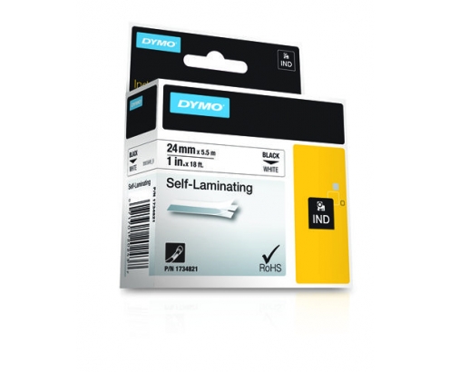Cinta dymo 24mm RHINO Self-Laminating Vinyl tape 1734821