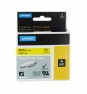 Cinta dymo etiquetas para tubos termoretractiles ind negro sobre amarillo multicolor 1805444