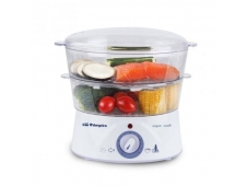 COCINA AL VAPOR ORBEGOZO CO 4000 CAPACIDAD 5L 2 RECIPIENTES + RECIPIEN...