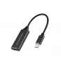 Conceptronic ABBY03B adaptador de cable de vídeo HDMI tipo A (Estándar) USB Tipo C Negro