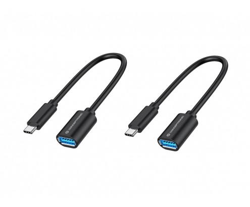 Conceptronic ABBY11B cable USB 0,2 m USB 3.2 Gen 1 (3.1 Gen 1) USB C USB A Negro