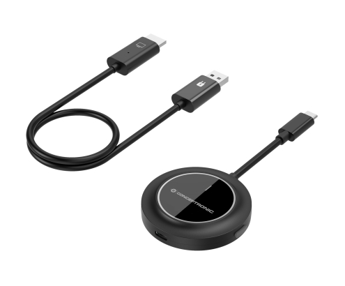 Conceptronic ATHERIC01B adaptador de pantalla inalámbrico HDMI/USB Full HD Mochila