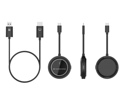 Conceptronic ATHERIC01B adaptador de pantalla inalámbrico HDMI/USB Full HD Mochila