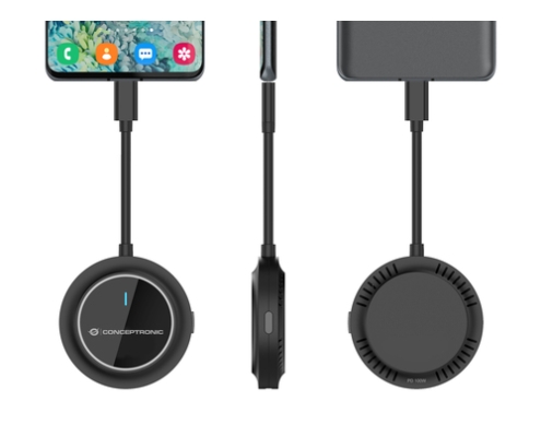 Conceptronic ATHERIC01B adaptador de pantalla inalámbrico HDMI/USB Full HD Mochila