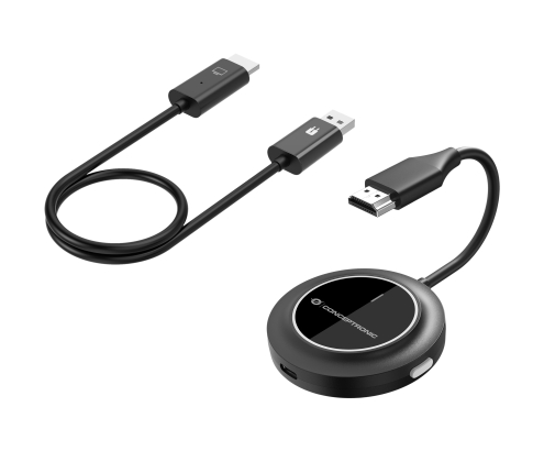 Conceptronic ATHERIC02B adaptador de pantalla inalámbrico HDMI/USB Full HD Mochila