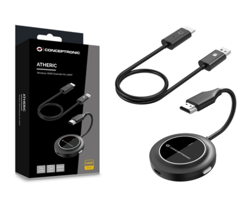 Conceptronic ATHERIC02B adaptador de pantalla inalámbrico HDMI/USB Full HD Mochila