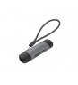 Conceptronic BIAN05G lector de tarjeta USB 3.2 Gen 1 (3.1 Gen 1) Type-A/Type-C Gris