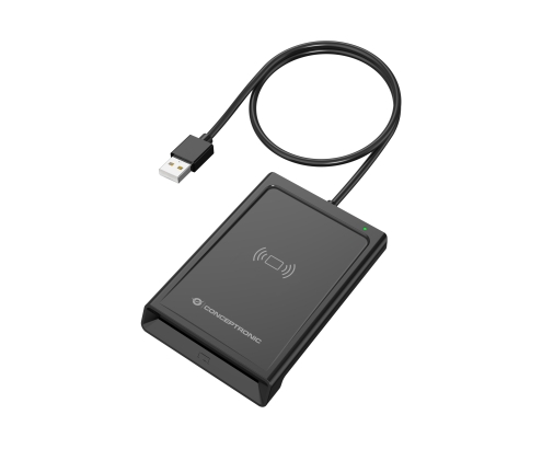 Conceptronic BIAN11B lector de tarjeta inteligente Interior USB USB 2.0 Negro