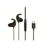 Conceptronic BRENDAN05B auricular y casco Auriculares Alámbrico gancho de oreja, Dentro de oído Llamadas/Música USB Tipo C Negro