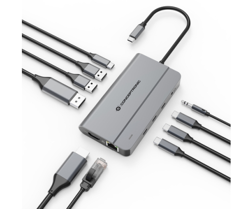 Conceptronic DONN34G base para portátil y replicador de puertos