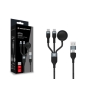 Conceptronic ETTA08B15 cable USB USB 2.0 1,5 m USB A 2 x USB C Negro