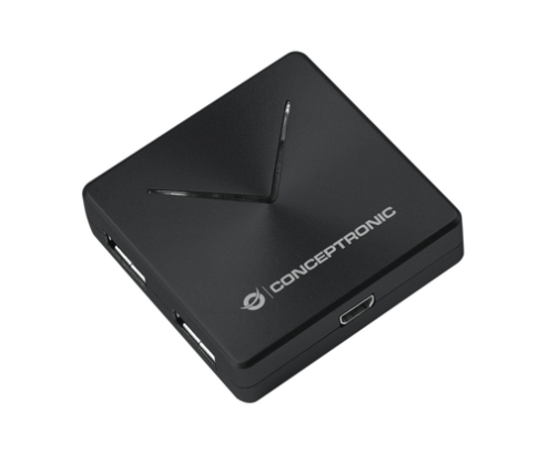 Conceptronic HUBBIES02B hub de interfaz USB 3.2 Gen 1 (3.1 Gen 1) Mini-B 5000 Mbit/s Negro