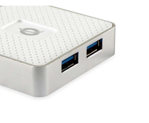 Conceptronic HUBBIES03W hub de interfaz USB 3.2 Gen 1 (3.1 Gen 1) Micro-B 5000 Mbit/s Blanco