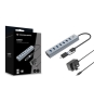 Conceptronic HUBBIES21GP hub de interfaz USB 3.2 Gen 1 (3.1 Gen 1) Type-A 5000 Mbit/s Gris