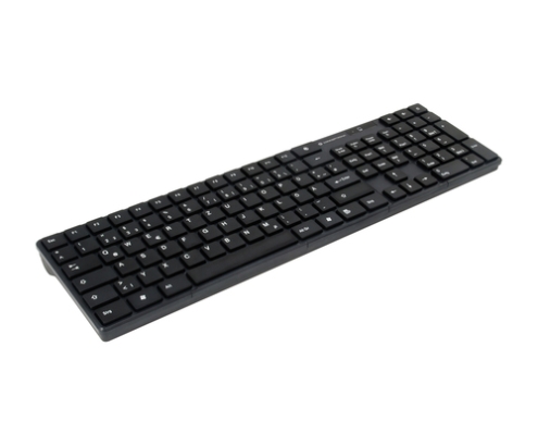 Conceptronic ORAZIO01DE teclado Ratón incluido Hogar RF inalámbrico QWERTZ Alemán Negro