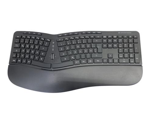Conceptronic ORAZIO02DE teclado Ratón incluido Oficina RF inalámbrico QWERTZ Alemán Negro