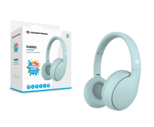 Conceptronic PARRIS04B auricular y casco Auriculares Inalámbrico y alámbrico Diadema Llamadas/Música Bluetooth Azul claro