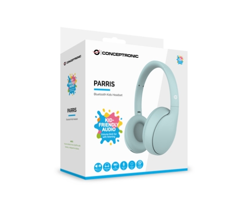 Conceptronic PARRIS04B auricular y casco Auriculares Inalámbrico y alámbrico Diadema Llamadas/Música Bluetooth Azul claro