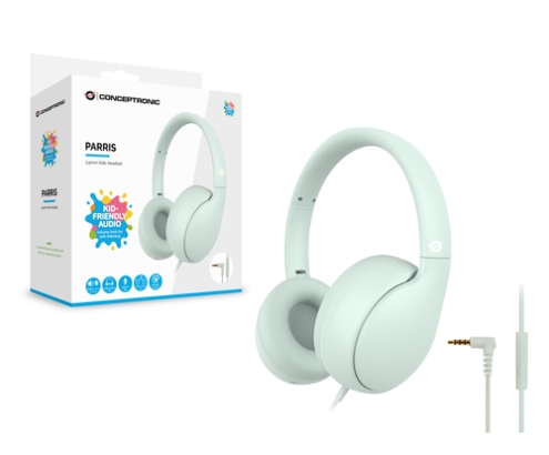 Conceptronic PARRIS04GT auricular y casco Auriculares Alámbrico Diadema Llamadas/Música Verde claro