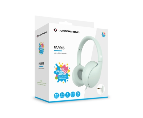Conceptronic PARRIS04GT auricular y casco Auriculares Alámbrico Diadema Llamadas/Música Verde claro